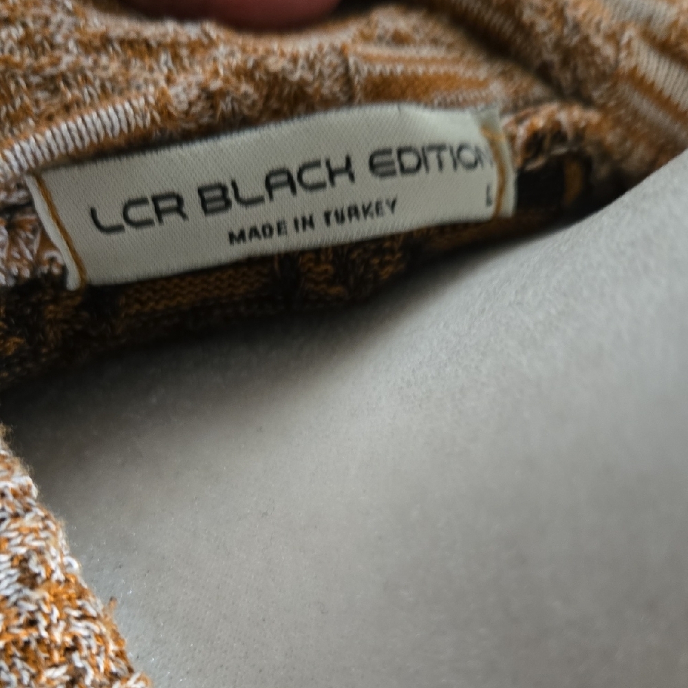 Men's Patchwork Cowl Neck Sweater - image 3